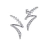 Stud Earrings 14K White Gold Diamond 1ct - 1 ct