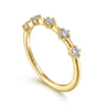 Straight Wedding Ring in 14k Yellow Gold with Round Natural Diamond at Gabriel & Co.