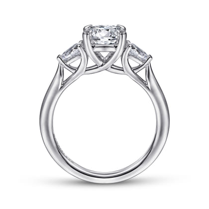 Sunday - Platinum Round 3 Stone Diamond Engagement Ring
