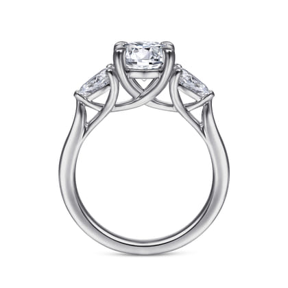 Sunday - Platinum Round 3 Stone Diamond Engagement Ring