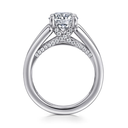 Sutter - 14K White Gold Round Diamond Engagement Ring