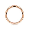 Straight Wedding Ring in 14k Rose Gold with Round Natural Diamond at Gabriel & Co.
