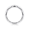 Straight Wedding Ring in 14k White Gold with Round Natural Diamond at Gabriel & Co.