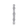 Straight Wedding Ring in 14k White Gold with Round Natural Diamond at Gabriel & Co.