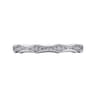Straight Wedding Ring in 14k White Gold with Round Natural Diamond at Gabriel & Co.