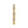 Straight Wedding Ring in 14k Yellow Gold with Round Natural Diamond at Gabriel & Co.