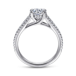 Tartan - 14K White Gold Round Diamond Engagement Ring