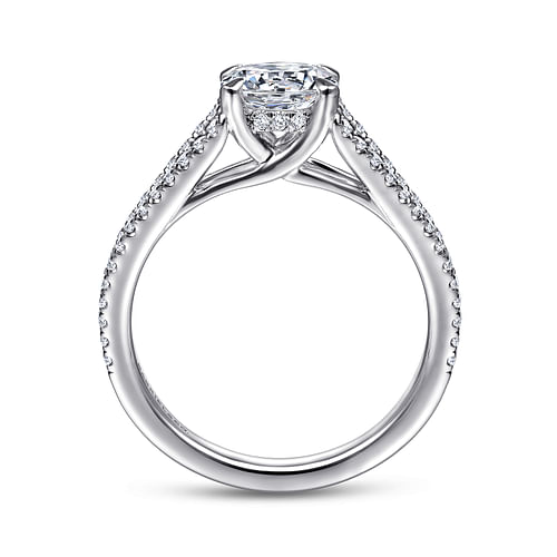 Tartan - 14K White Gold Round Diamond Engagement Ring - 0.33 ct - Shot 2