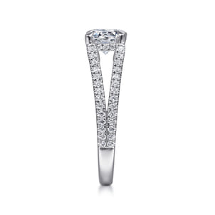 Tartan - 14K White Gold Round Diamond Engagement Ring