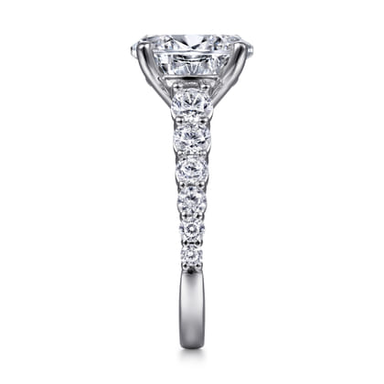 Taylor - 14K White Gold Oval Diamond Engagement Ring