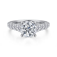 Taylor - 14K White Gold Round Diamond Engagement Ring