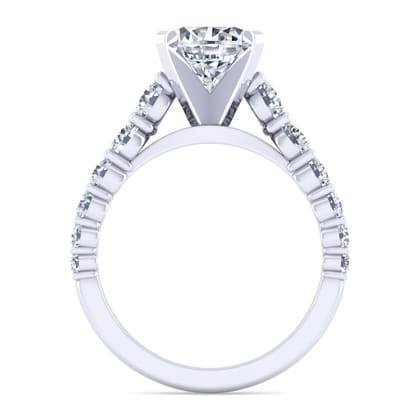 Taylor - 14K White Gold Round Diamond Engagement Ring