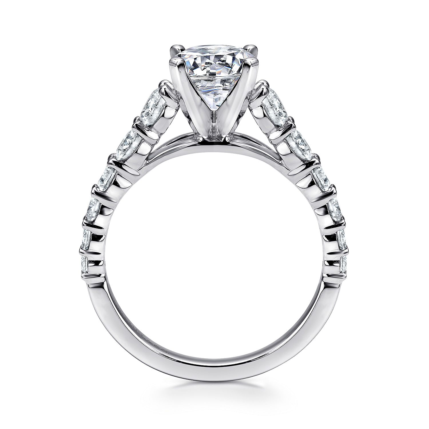 Taylor - Platinum Round Diamond Engagement Ring - 0.95 ct - Shot 2