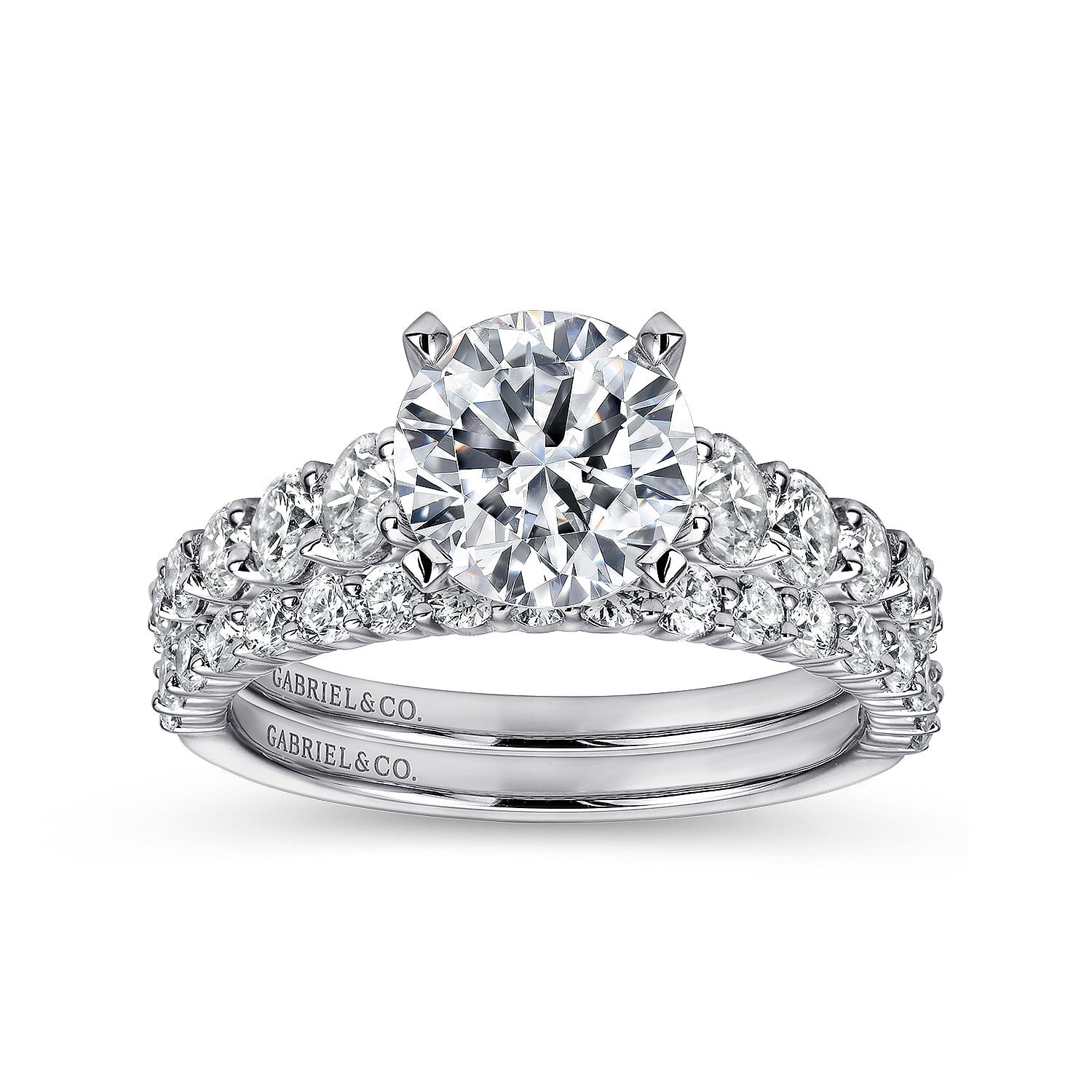 Taylor - Platinum Round Diamond Engagement Ring - 0.95 ct - Shot 4