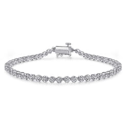 Tennis Bracelet 14K White Gold Diamond 1ct