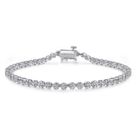 Tennis Bracelet 14K White Gold Diamond 1ct