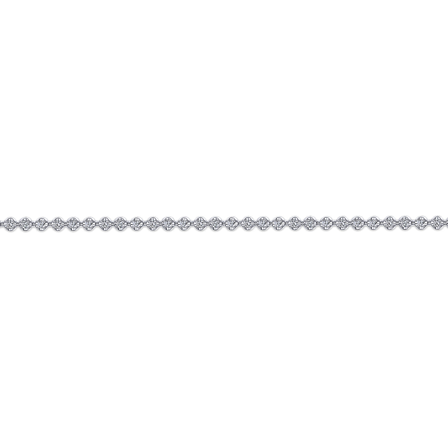 Tennis Bracelet 14K White Gold Diamond 1ct - 1 ct - Shot 2
