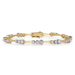 Tennis-Bracelet-14K-Yellow-Gold-Diamond-1.5ct1