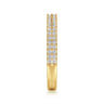 Straight Wedding Ring in 14k Yellow Gold with Round Natural Diamond at Gabriel & Co.