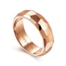 Theo - 14K Rose Gold 7mm Mens Wedding Band in High Polished Finish