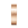 Theodore - 14K Rose Gold 6mm - Men's Wedding Band in Horizontal Brush Finish
