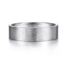 Theodore - 14K White Gold 6mm - Men's Wedding Band in Horizontal Brush Finish