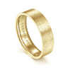 Theodore - 14K Yellow Gold 6mm - Men's Wedding Band in Horizontal Brush Finish