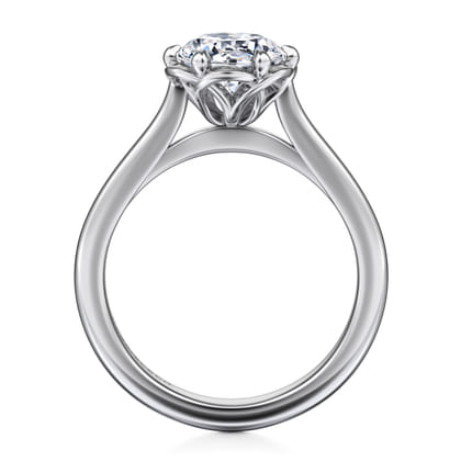 Tiona - 14K White Gold Round Diamond Engagement Ring