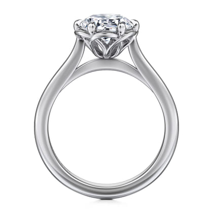 Tiona - 14K White Gold Round Diamond Engagement Ring