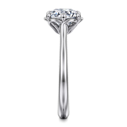 Tiona - 14K White Gold Round Diamond Engagement Ring