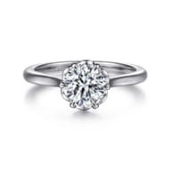 Tiona - Platinum Round Diamond Solitaire Engagement Ring