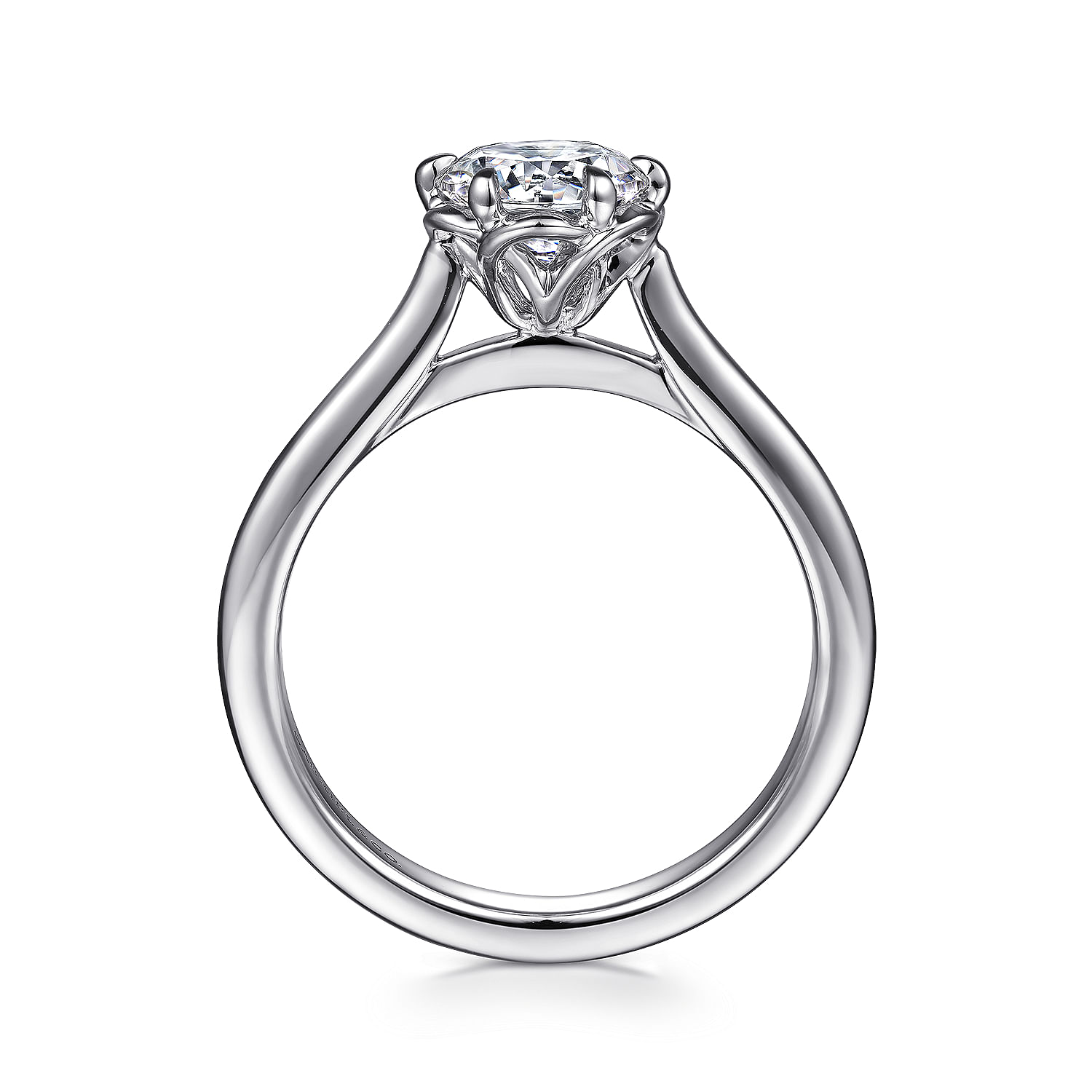 Tiona - Platinum Round Diamond Solitaire Engagement Ring