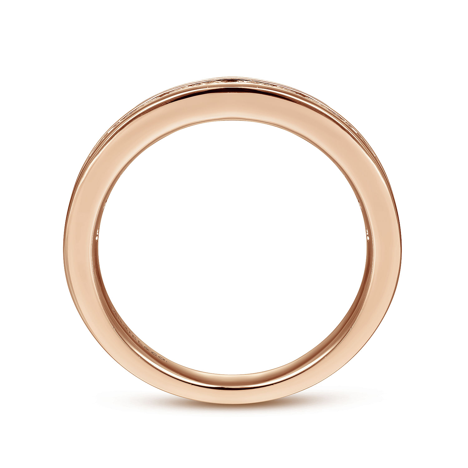 Toledo - 14K Rose Gold Channel Set Diamond Anniversary Band