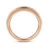 Straight Wedding Ring in 14k Rose Gold with Round Natural Diamond at Gabriel & Co.