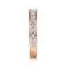 Straight Wedding Ring in 14k Rose Gold with Round Natural Diamond at Gabriel & Co.
