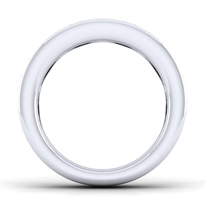 Toledo - 14K White Gold Channel Set 13 Stone Diamond Anniversary Band