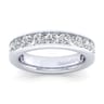 Straight Wedding Ring in 14k White Gold with Round Natural Diamond at Gabriel & Co.