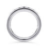 Straight Wedding Ring in 14k White Gold with Round Natural Diamond at Gabriel & Co.
