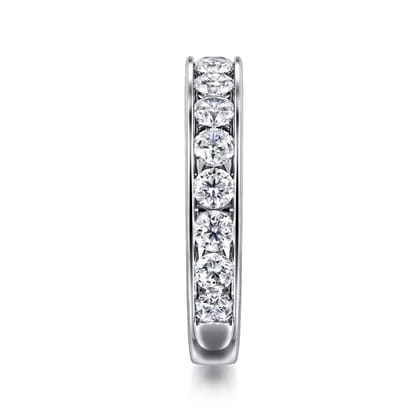 Toledo - 14K White Gold Channel Set Diamond Wedding Band