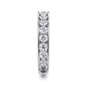 Straight Wedding Ring in 14k White Gold with Round Natural Diamond at Gabriel & Co.