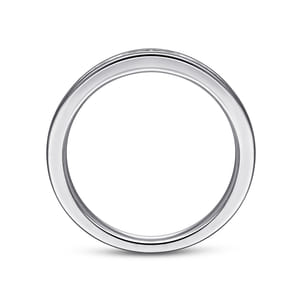 Toledo - 14K White Gold Channel Set Diamond Wedding Band