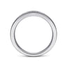 Straight Wedding Ring in 14k White Gold with Round Natural Diamond at Gabriel & Co.