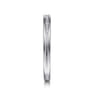 Straight Wedding Ring in 14k White Gold with Round Natural Diamond at Gabriel & Co.