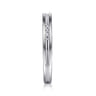 Straight Wedding Ring in 14k White Gold with Round Natural Diamond at Gabriel & Co.