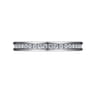 Straight Wedding Ring in 14k White Gold with Round Natural Diamond at Gabriel & Co.