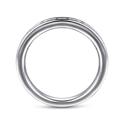 Toledo - 14K White Gold Channel Set Diamond Wedding Band