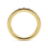 Straight Wedding Ring in 14k Yellow Gold with Round Natural Diamond at Gabriel & Co.