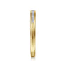 Straight Wedding Ring in 14k Yellow Gold with Round Natural Diamond at Gabriel & Co.