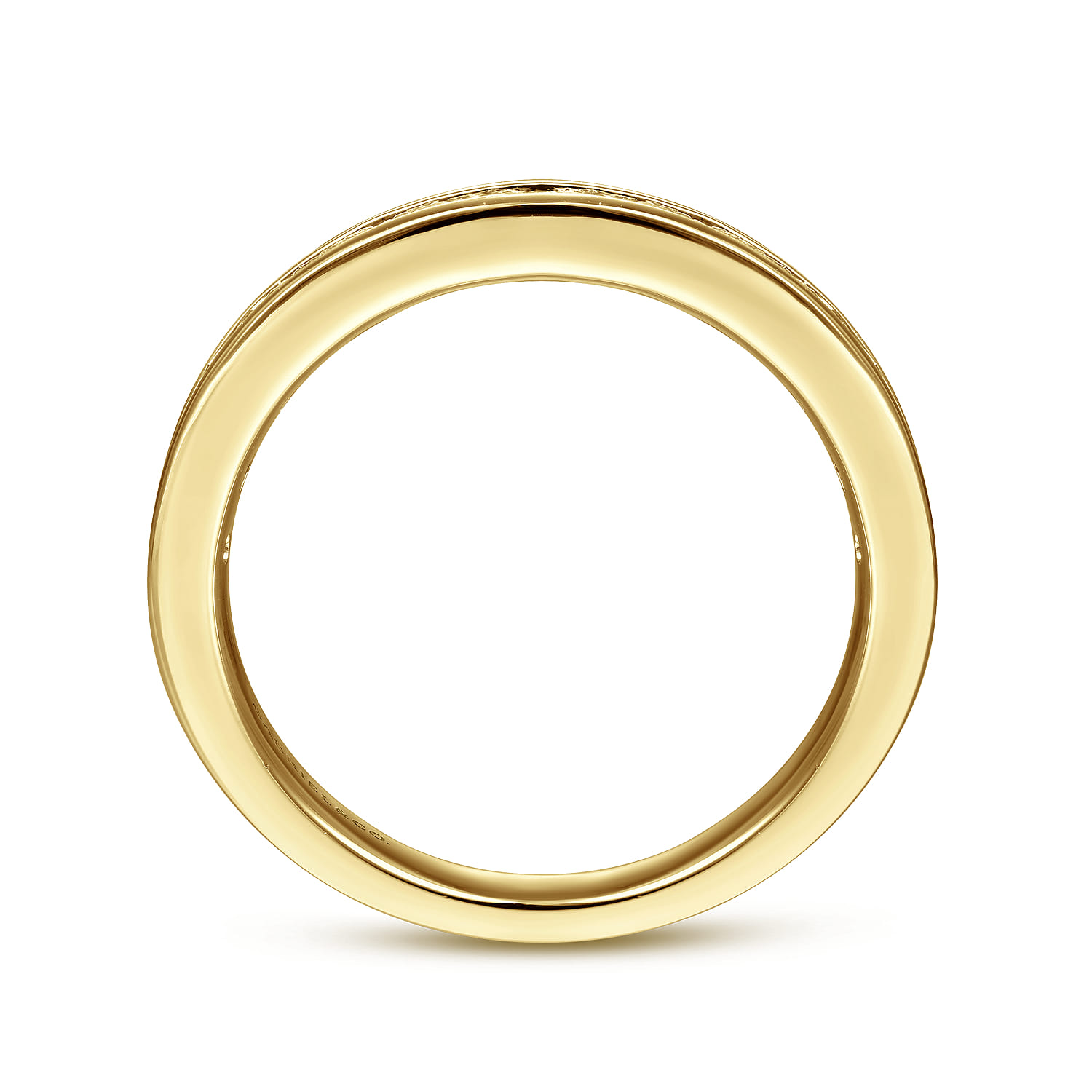 Toledo - 14K Yellow Gold Channel Set Diamond Anniversary Band