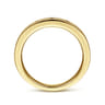 Straight Wedding Ring in 14k Yellow Gold with Round Natural Diamond at Gabriel & Co.